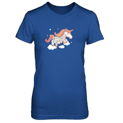 Tattooed Girl Unicorn Tattoos-T-Shirt & Tank Top-Women's T-Shirt-Royal