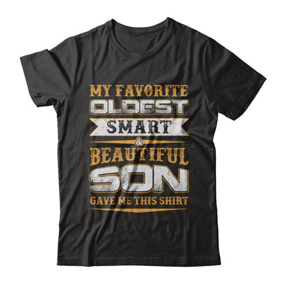 My Favourite Oldest Smart Beautiful Son Gave Me This-T-Shirt & Hoodie-Premium T-Shirt-Black