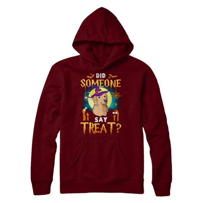 Did Someone Say Treat Golden Retriever Halloween Costume-T-Shirt & Hoodie-Pullover Hoodie-Maroon
