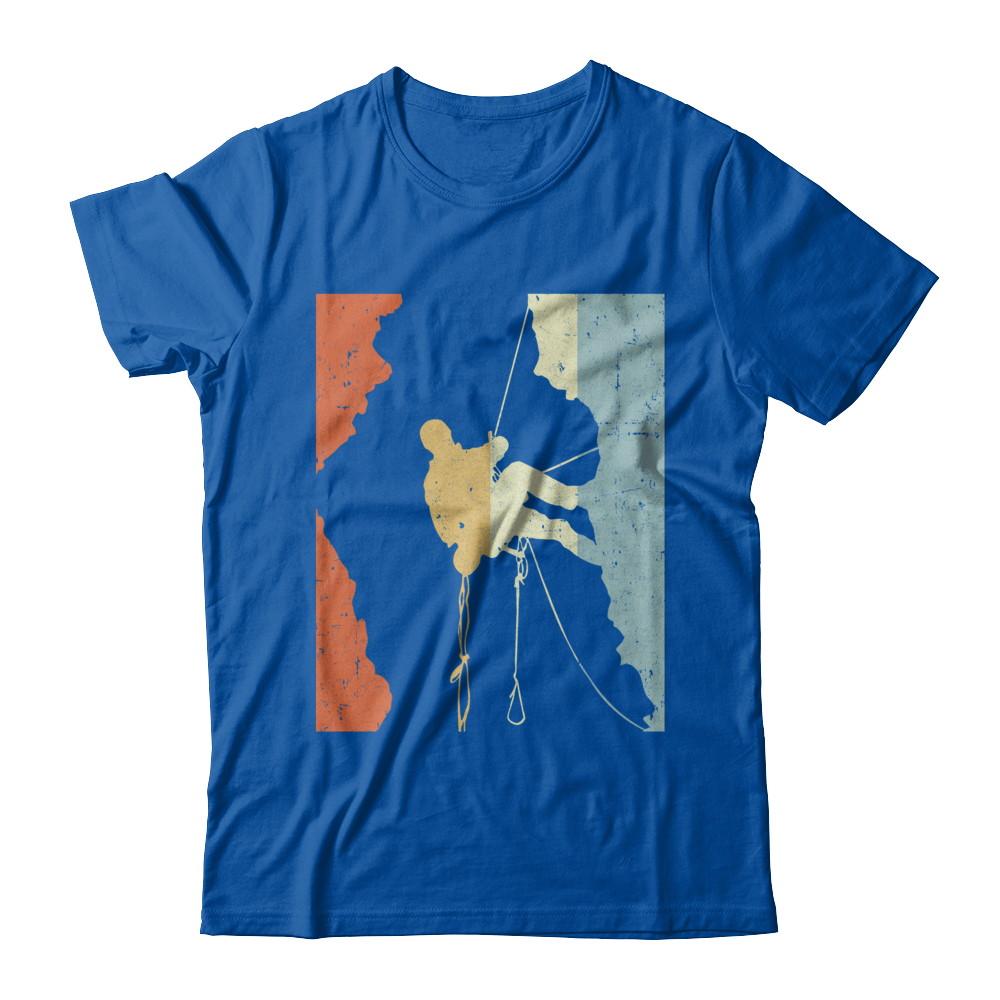 Vintage Rock Climbing Climb-T-Shirt & Hoodie-Premium T-Shirt-Royal