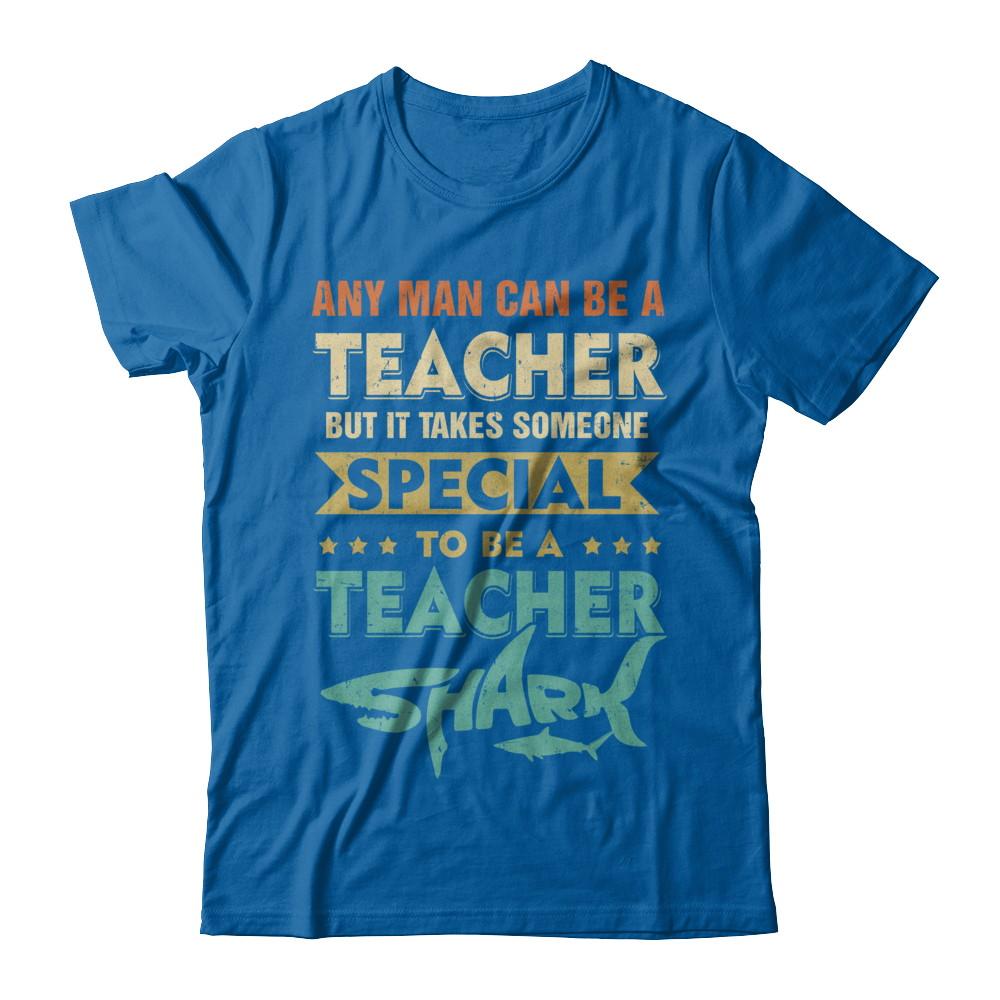 Vintage Someone Special To Be A Teacher Shark Gift-T-Shirt & Hoodie-Classic T-Shirt-Royal