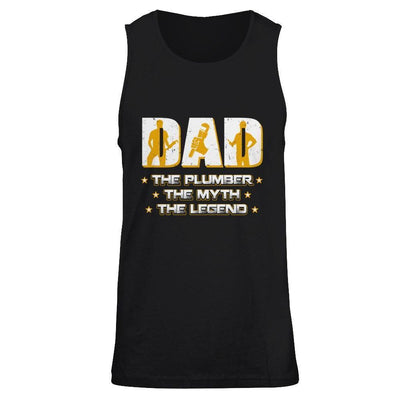Dad The Plumber The Myth The Legend-T-Shirt & Hoodie-Unisex Tank-Black