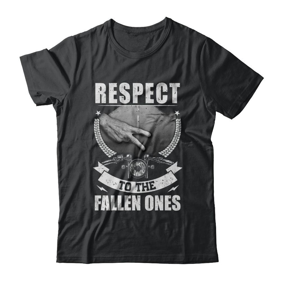 Respect To The Fallen Ones Motorbike-T-Shirt & Hoodie-Classic T-Shirt-Black
