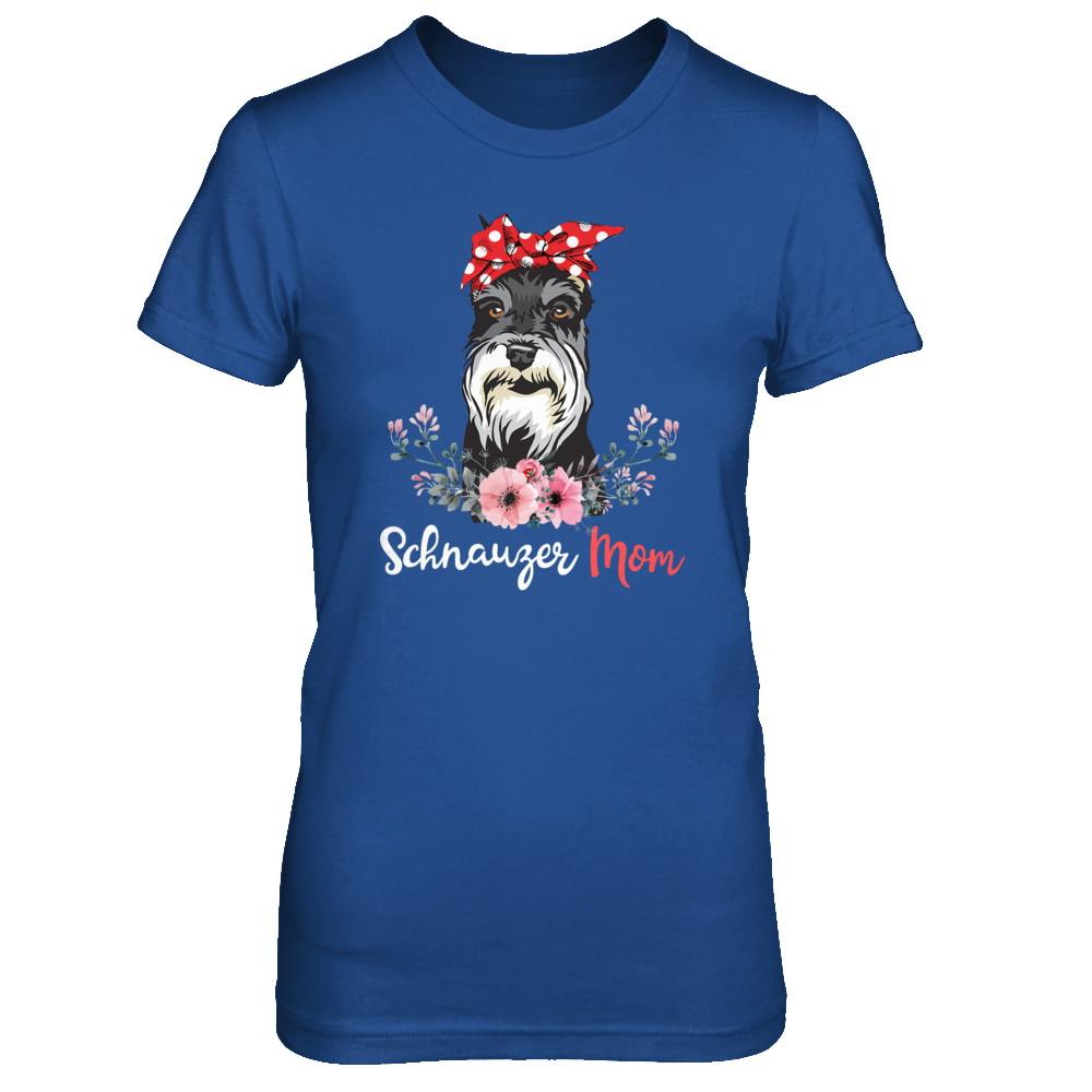 Schnauzer Mom Gift For Women Dog Lover-T-Shirt & Hoodie-Women's T-Shirt-Royal