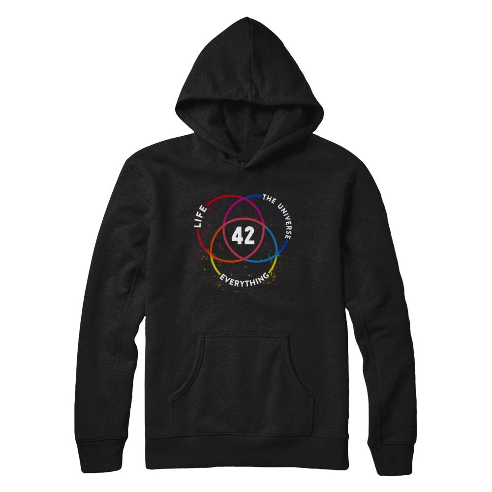 The Answer To Life The Universe And Everything-T-Shirt & Hoodie-Pullover Hoodie-Black