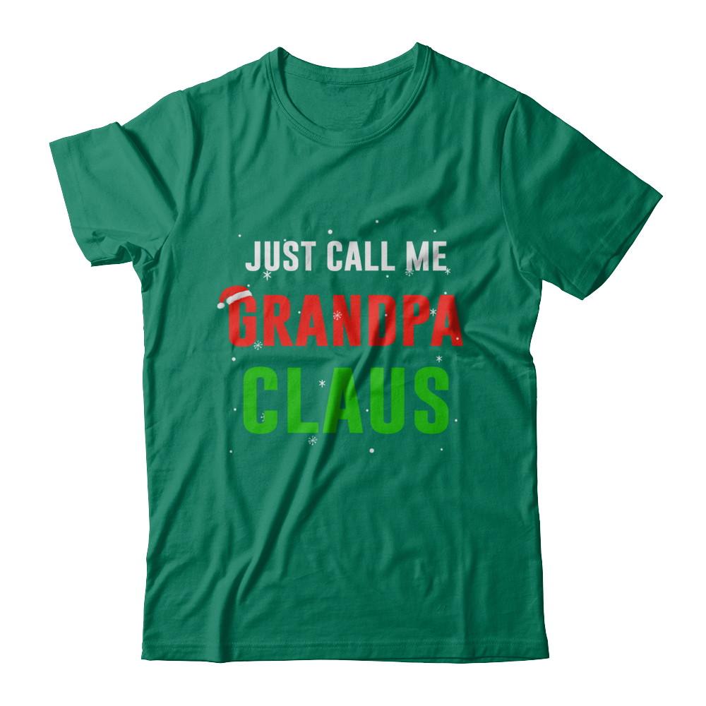 Santa Grandpa Claus Matching Family Christmas Pajamas-T-Shirt & Sweatshirt-Classic T-Shirt-Kelly Green
