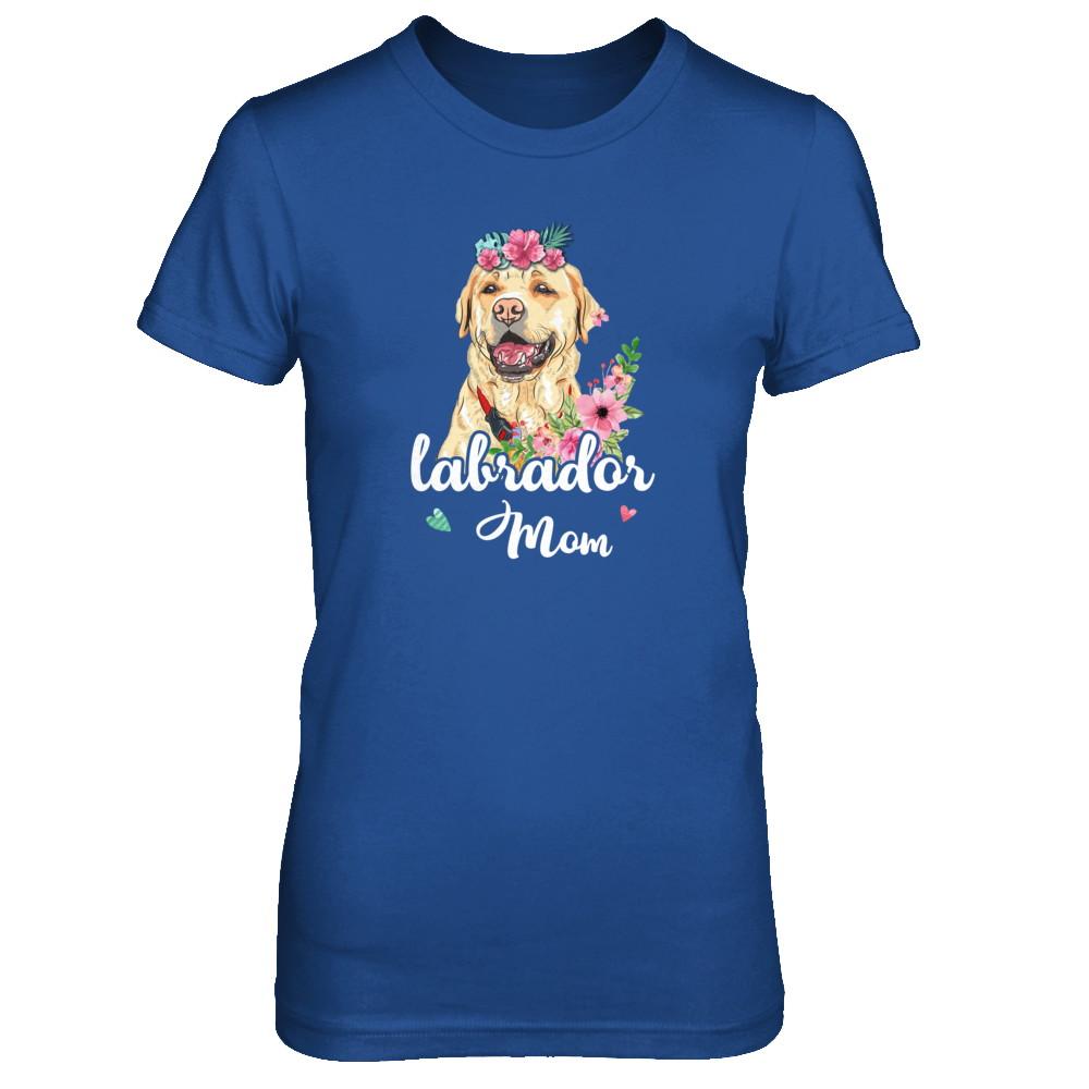 Labrador Mom Funny Dog Mom Gift Idea-T-Shirt & Tank Top-Women's T-Shirt-Royal
