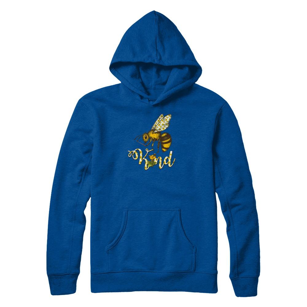 Sunflower Kindness Bee Kind Teacher-T-Shirt & Tank Top-Pullover Hoodie-Deep Royal