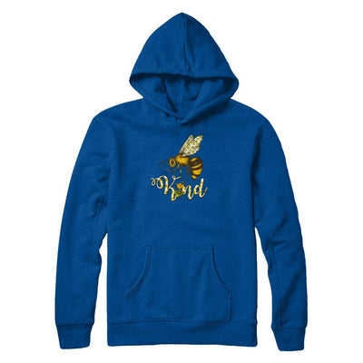 Sunflower Kindness Bee Kind Teacher-T-Shirt & Tank Top-Pullover Hoodie-Deep Royal