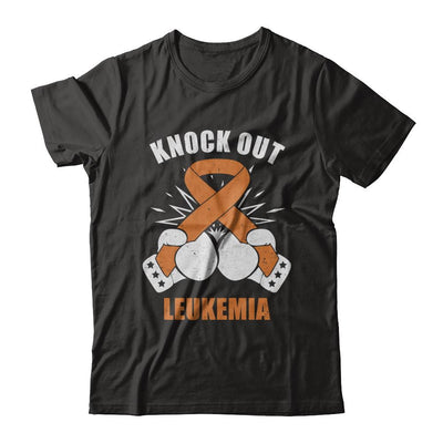 Boxing knock out Leukemia Awareness Support-T-Shirt & Hoodie-Classic T-Shirt-Black