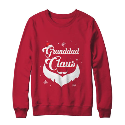 Santa Beard Matching Christmas Pajamas Granddad Claus-T-Shirt & Sweatshirt-Crewneck Sweatshirt-Red