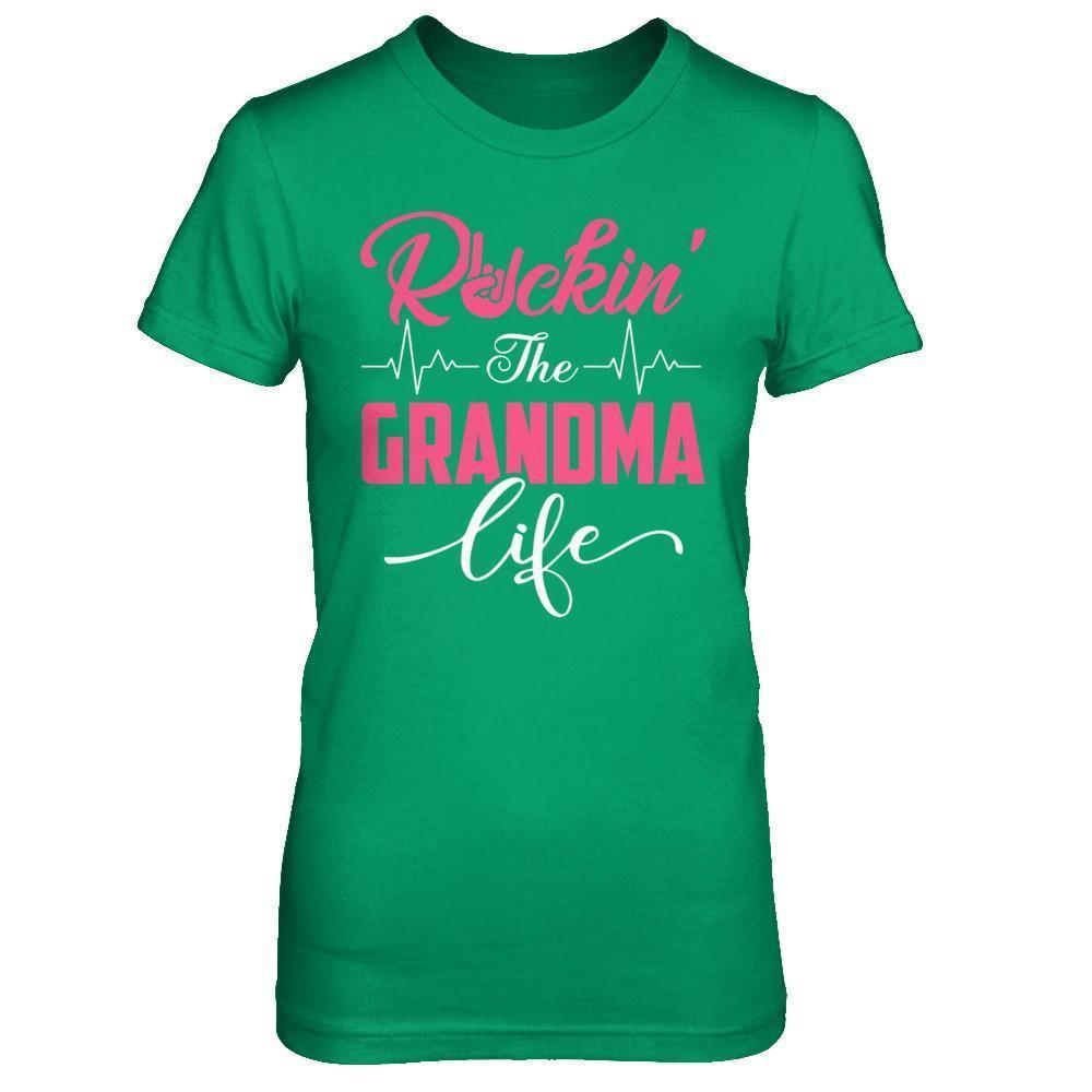 Rockin' The Grandma Life-T-Shirt & Hoodie-Women's T-Shirt-Irish Green
