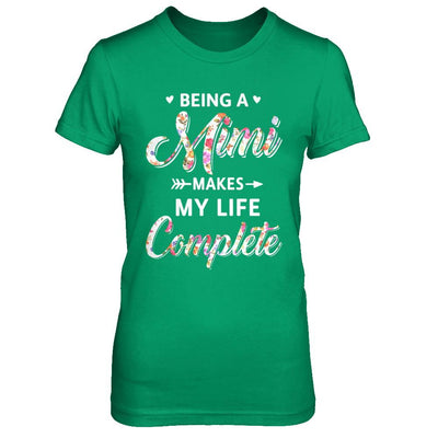 Being A Mimi Makes My Life Complete Mothers Day-T-Shirt & Hoodie-Women's T-Shirt-Irish Green