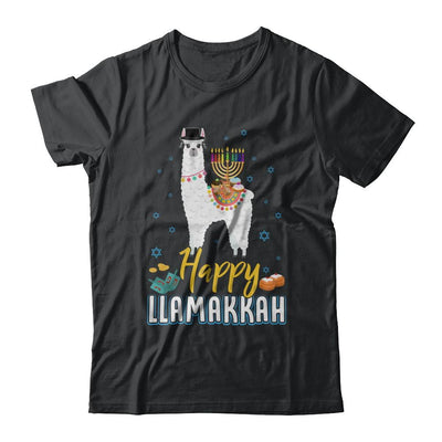 Funny Happy Llamakkah Hanukkah Llama-T-Shirt & Sweatshirt-Classic T-Shirt-Black