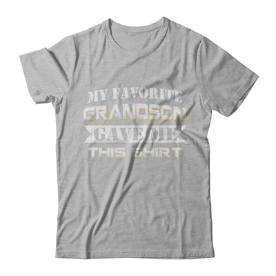 My Favorite Grandson Gave Me This-T-Shirt & Hoodie-Premium T-Shirt-Heather Gray