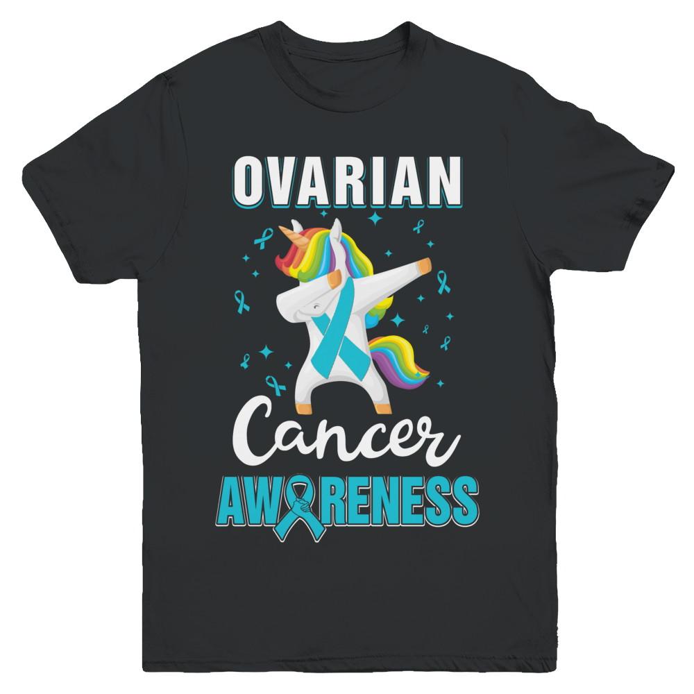 Inspirational Ovarian Cancer Awareness Unicorn Support Youth