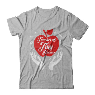 Kindergarten Preschool Teacher Tiny Humans-T-Shirt & Hoodie-Premium T-Shirt-Heather Gray