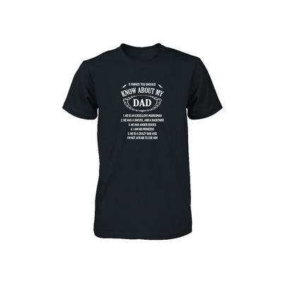 5 Things You Should Know About My Dad Youth-Youth Shirt-Toddler T-Shirt-Black