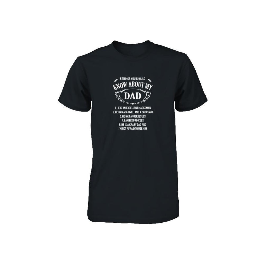 5 Things You Should Know About My Dad Youth-Youth Shirt-Toddler T-Shirt-Black