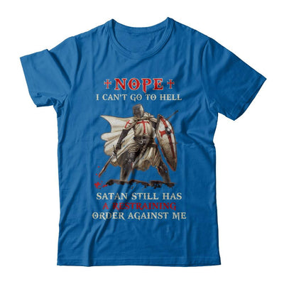 Knight Amerian Satan Still Has A Restraining Order Against Me-T-Shirt & Hoodie-Classic T-Shirt-Royal
