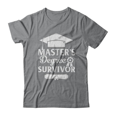 Master's Degree Survivor Graduation Graduate Gift-T-Shirt & Hoodie-Classic T-Shirt-Sport Grey