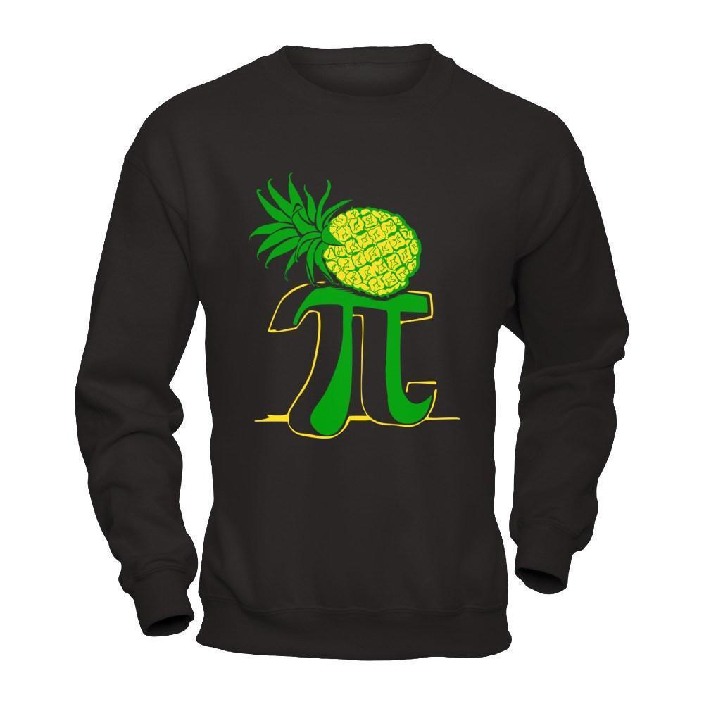 Funny Pi-Neapple Tshirt - Pi Day 2017 Gift Tee-T-Shirt & Hoodie-Crewneck Sweatshirt-Black