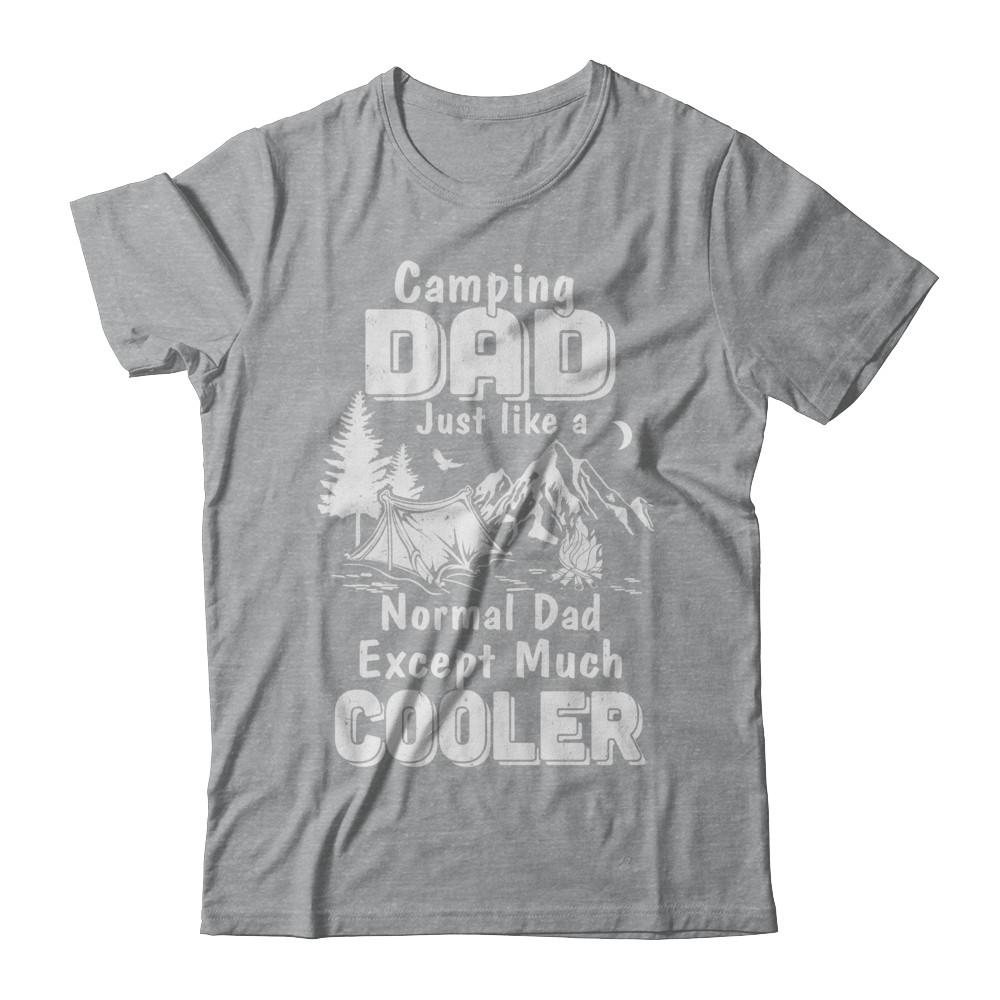 Camping Dad Except Much Cooler-T-Shirt & Hoodie-Classic T-Shirt-Sport Grey
