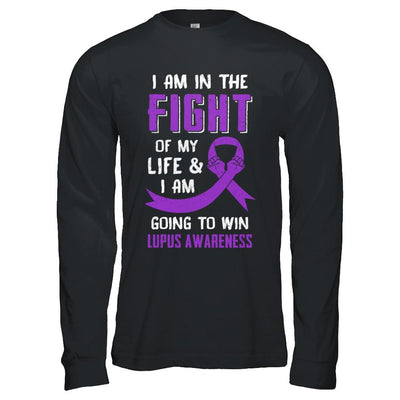 I'm In The Fight Of My Life And Win Lupus Awareness-T-Shirt & Hoodie-Long Sleeve T-Shirt-Black