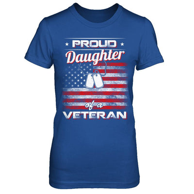Proud Daughter Of A Veteran-T-Shirt & Hoodie-Women's T-Shirt-Royal