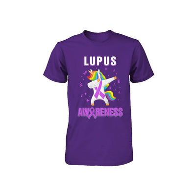 Inspirational Lupus Awareness Unicorn Support Youth-Youth Shirt-