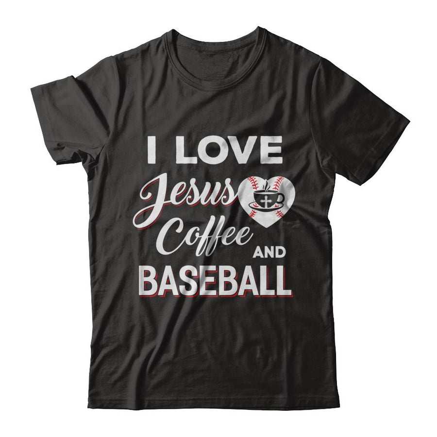 I Love Jesus Coffee & Baseball-T-Shirt & Sweatshirt-Premium T-Shirt-Black