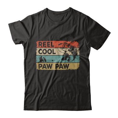 Vintage Reel Cool Paw Paw Fish Fishing Fathers Day-T-Shirt & Hoodie-Classic T-Shirt-Black