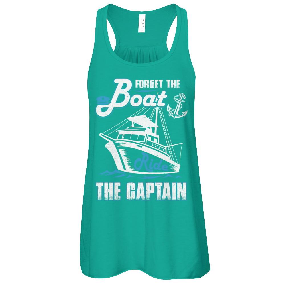Forget The Boat Ride The Captain-T-Shirt & Tank Top-Women's Flowy Racerback Tank-Kelly