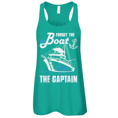 Forget The Boat Ride The Captain-T-Shirt & Tank Top-Women's Flowy Racerback Tank-Kelly