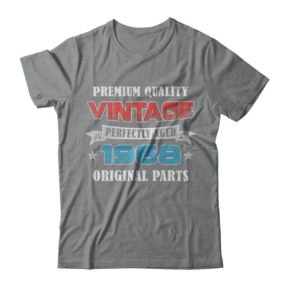 Vintage Premium Prefectly Aged 1968 53th Birthday Gift-T-Shirt & Hoodie-Classic T-Shirt-Sport Grey