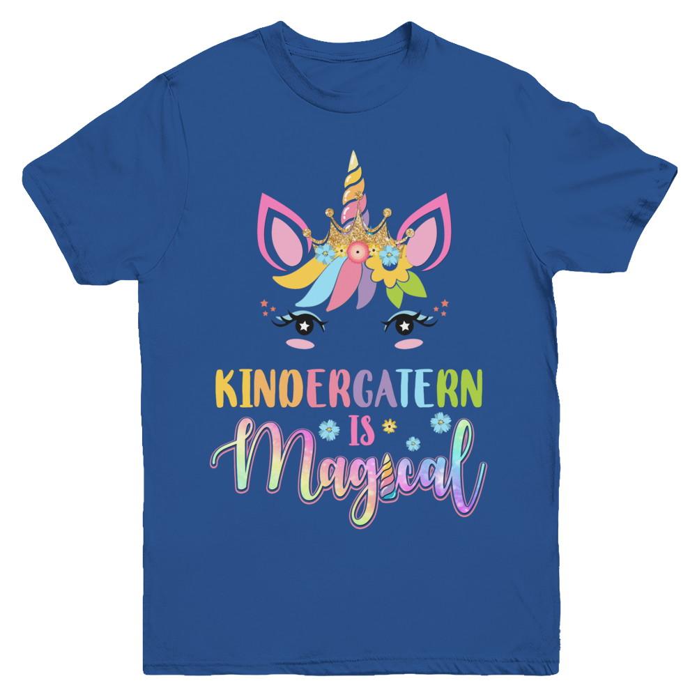Kindergarten Grade Is Magical Unicorn Back To School Youth-Youth Shirt-Youth T-Shirt-Royal