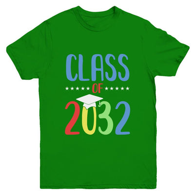 Grow With Me First Day Of School Class Of 2032 Youth-Youth Shirt-Youth T-Shirt-Irish Green