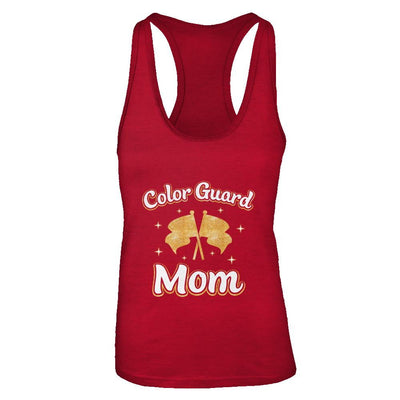 Mothers Day Gifts For Color Guard Mom-T-Shirt & Tank Top-Women's Ideal Racerback Tank-Red