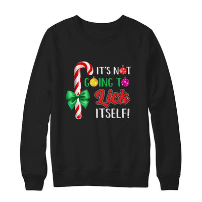 It's Not Going To Lick Itself Funny Candy Christmas-T-Shirt & Sweatshirt-Crewneck Sweatshirt-Black