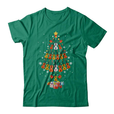 Music Violin Christmas Tree Merry Xmas Gift-T-Shirt & Sweatshirt-Classic T-Shirt-Kelly Green