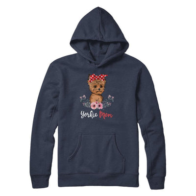 Yorkie Mom Gift For Women Dog Lover-T-Shirt & Hoodie-Pullover Hoodie-Navy