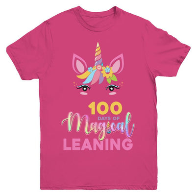 100 Days Of Magical Leaning School Unicorn Girl Gift Youth-Youth Shirt-Youth T-Shirt-Heliconia