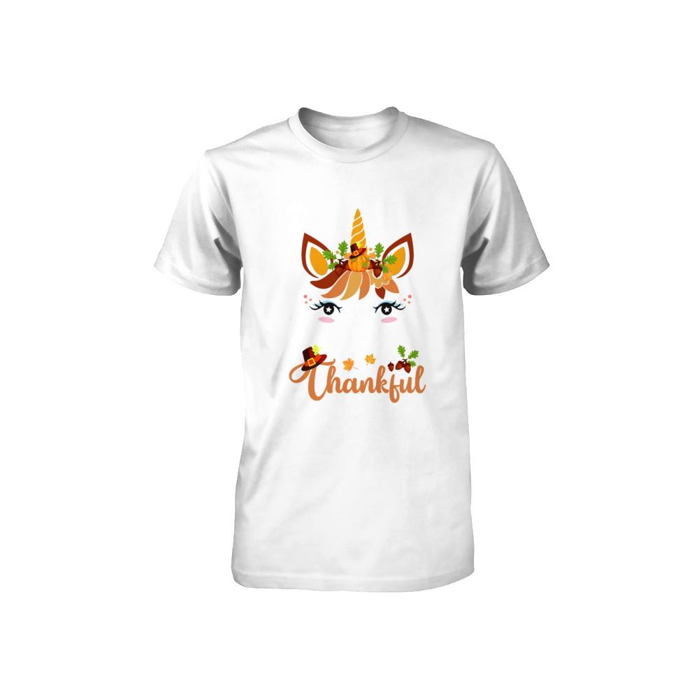 Thanksgiving Unicorn Pumpkin For Kids Youth-Youth Shirt-Toddler T-Shirt-White