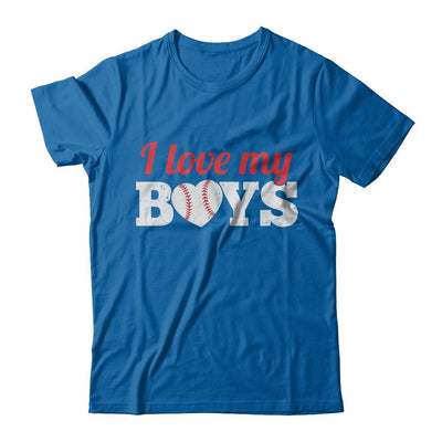 Love My Boys Mom And Dad Baseball-T-Shirt & Hoodie-Classic T-Shirt-Royal