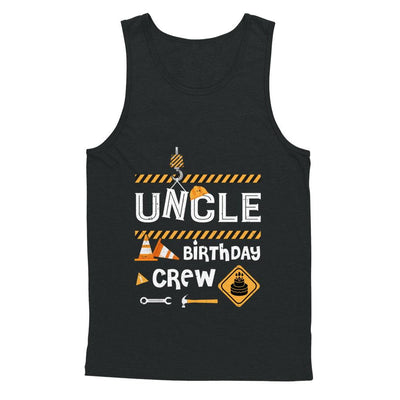 Uncle Birthday Crew Construction Birthday Party Gift-T-Shirt & Hoodie-Unisex Tank-Black