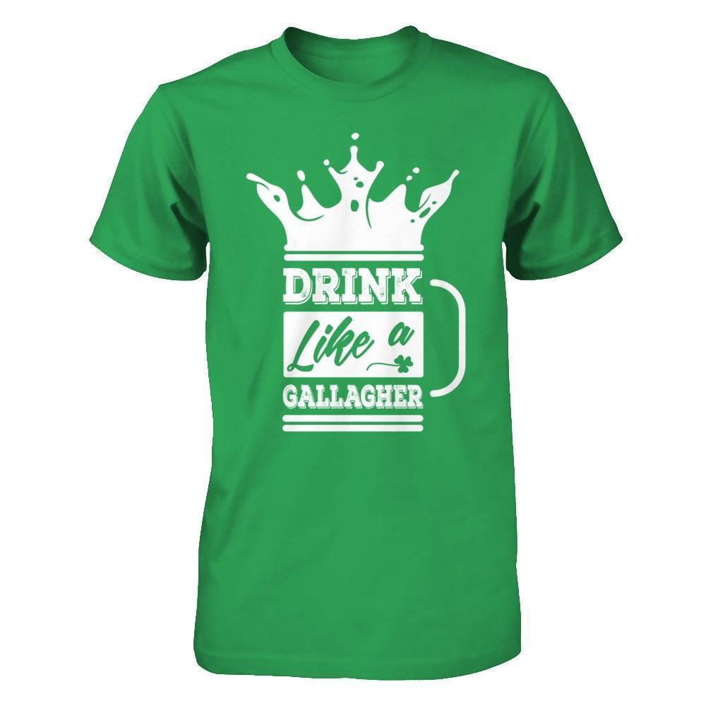 Drink Like A Gallagher-T-Shirt & Hoodie-Premium T-Shirt-Kelly Green