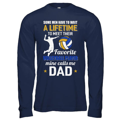 Funny My Favorite Volleyball Player Calls Me Dad-T-Shirt & Hoodie-