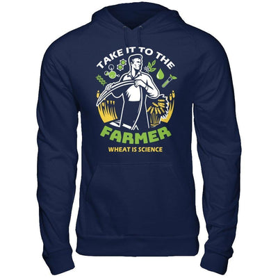 Take It To The Farmer What Is Science-T-Shirt & Hoodie-Pullover Hoodie-Navy