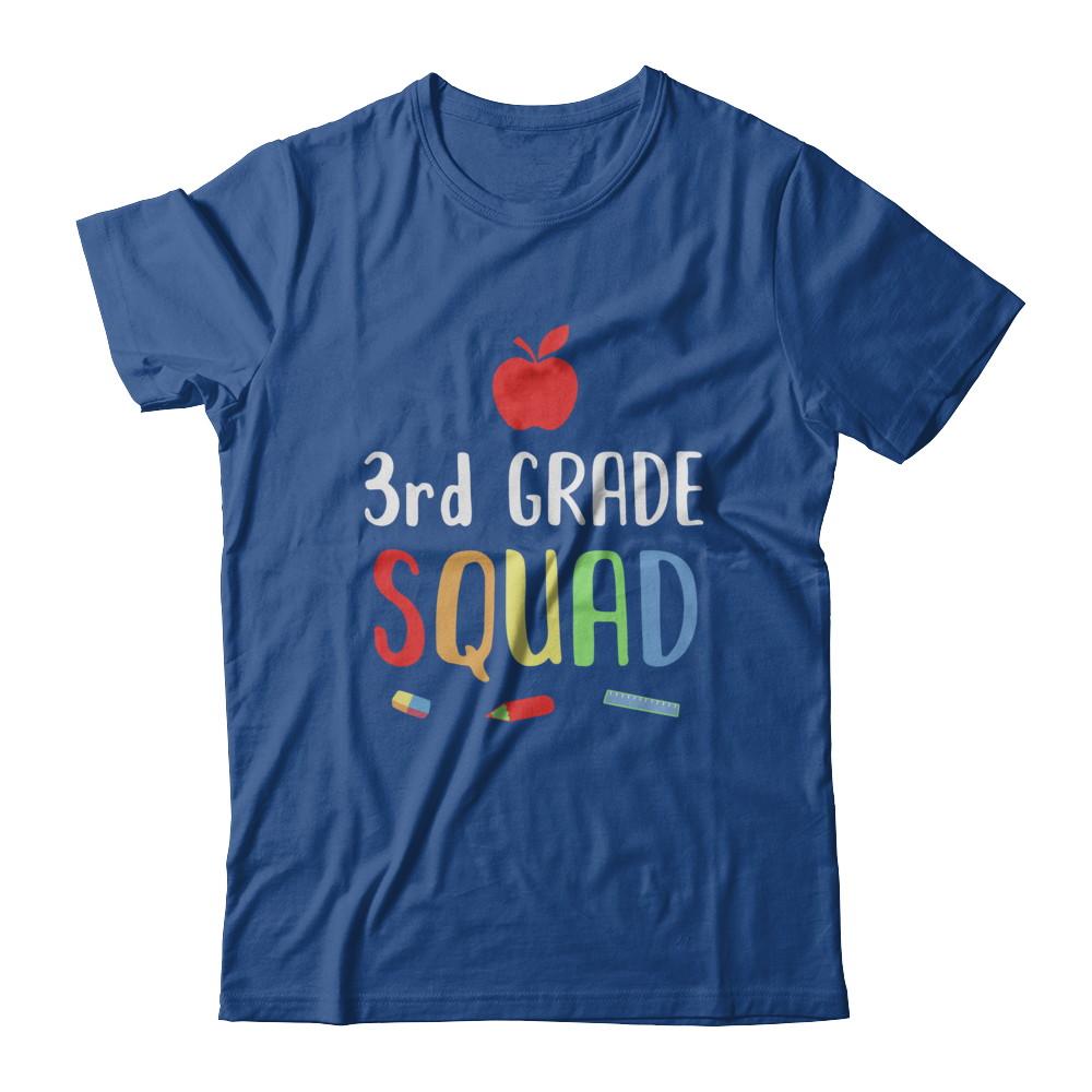 3rd Grade Squad Back To School Teacher Third Grade-T-Shirt & Hoodie-Classic T-Shirt-Royal