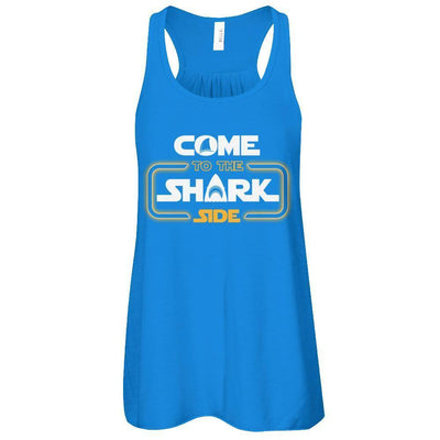 Come To The Shark Side-T-Shirt & Tank Top-Women's Flowy Racerback Tank-True Royal